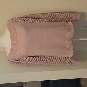 SHEIN NWOT LIGHT MAUVE PULLOVER SWEATER...MEDIUM